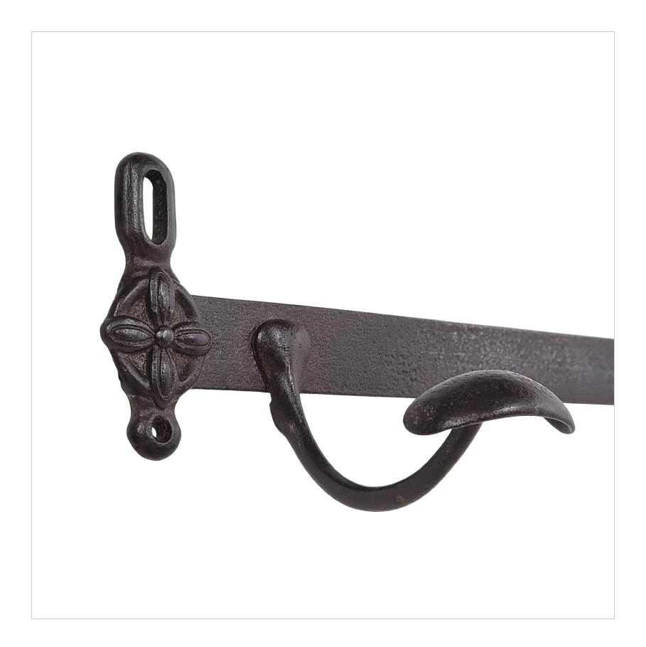 antique-coat-rack-wrought-iron-embossed-rosettes-1900s