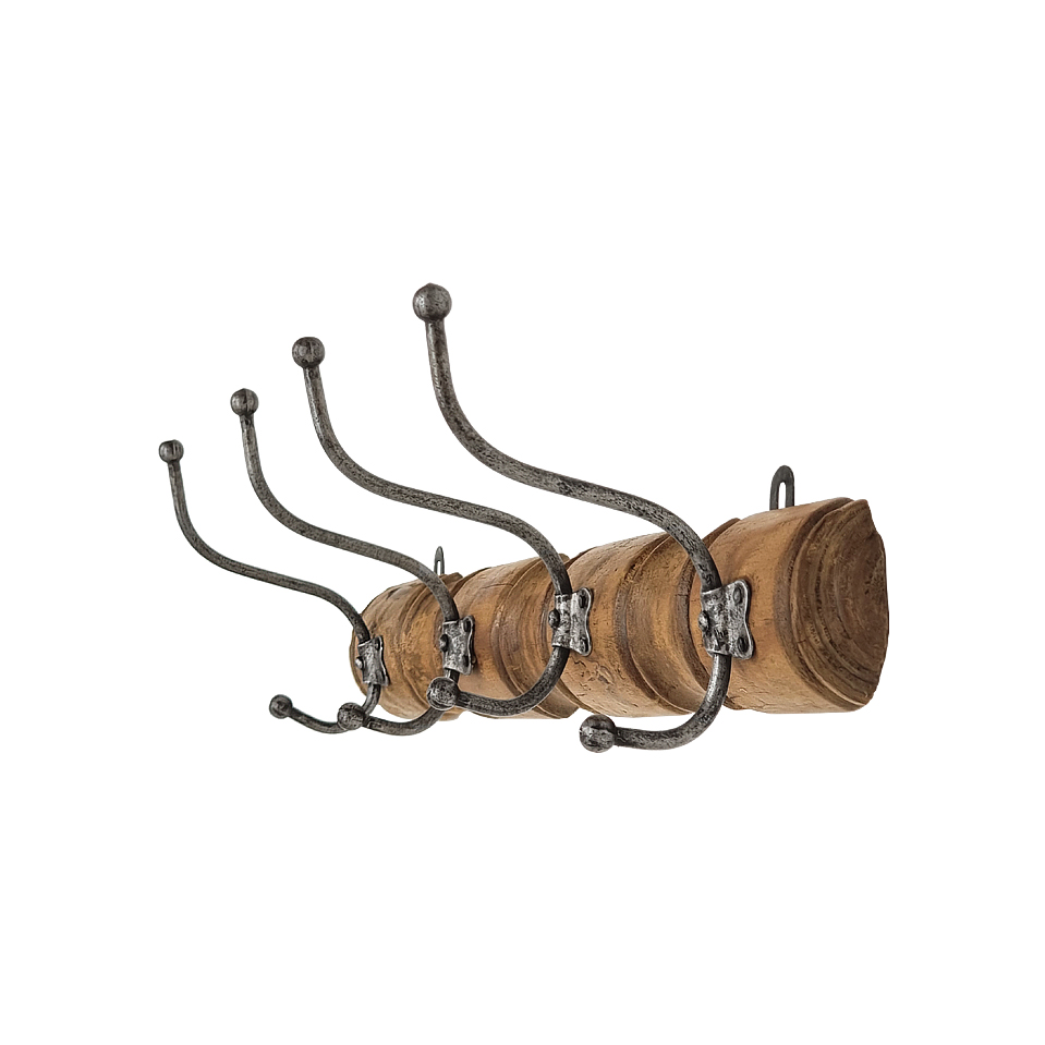 antique-french-coat-rack-in-turned-wood-and-iron-4-double-hooks