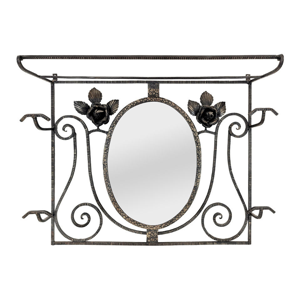 antique-french-coat-rack-mirror-art-deco-wrought-metal-1930s
