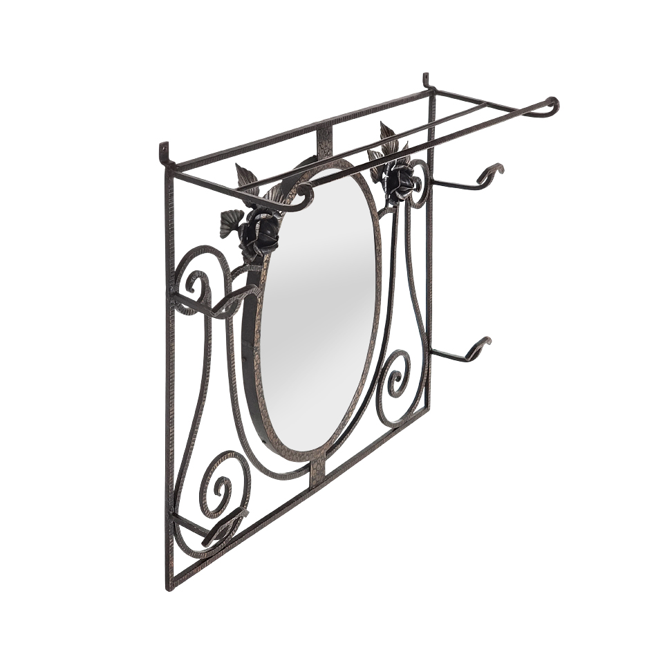 antique-french-ironwork-mirror-and-hat-rack-art-deco