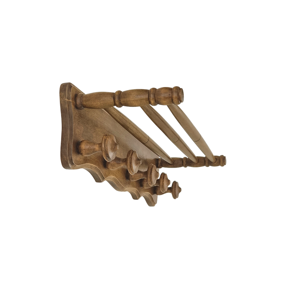 antique-wall-coat-rack-in-weathered-wood-with-shelf