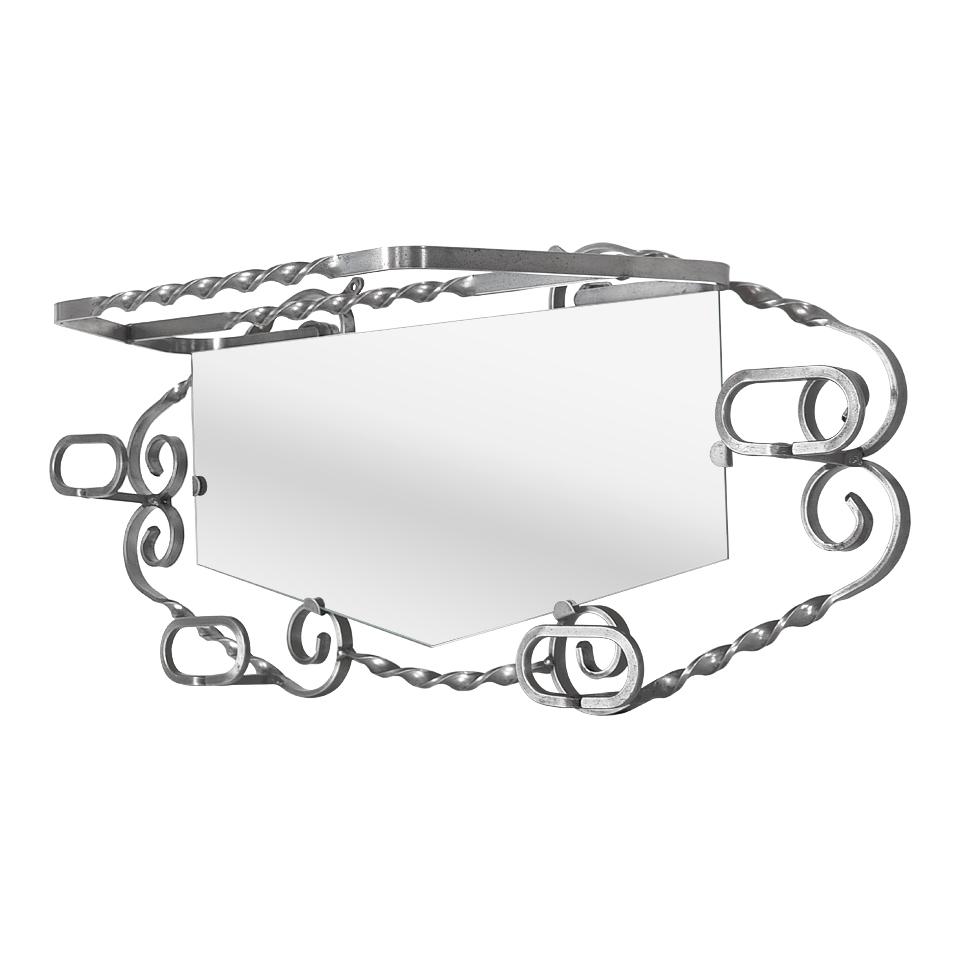 antique-wrought-iron-wall-coat-rack-with-mirror-1950s