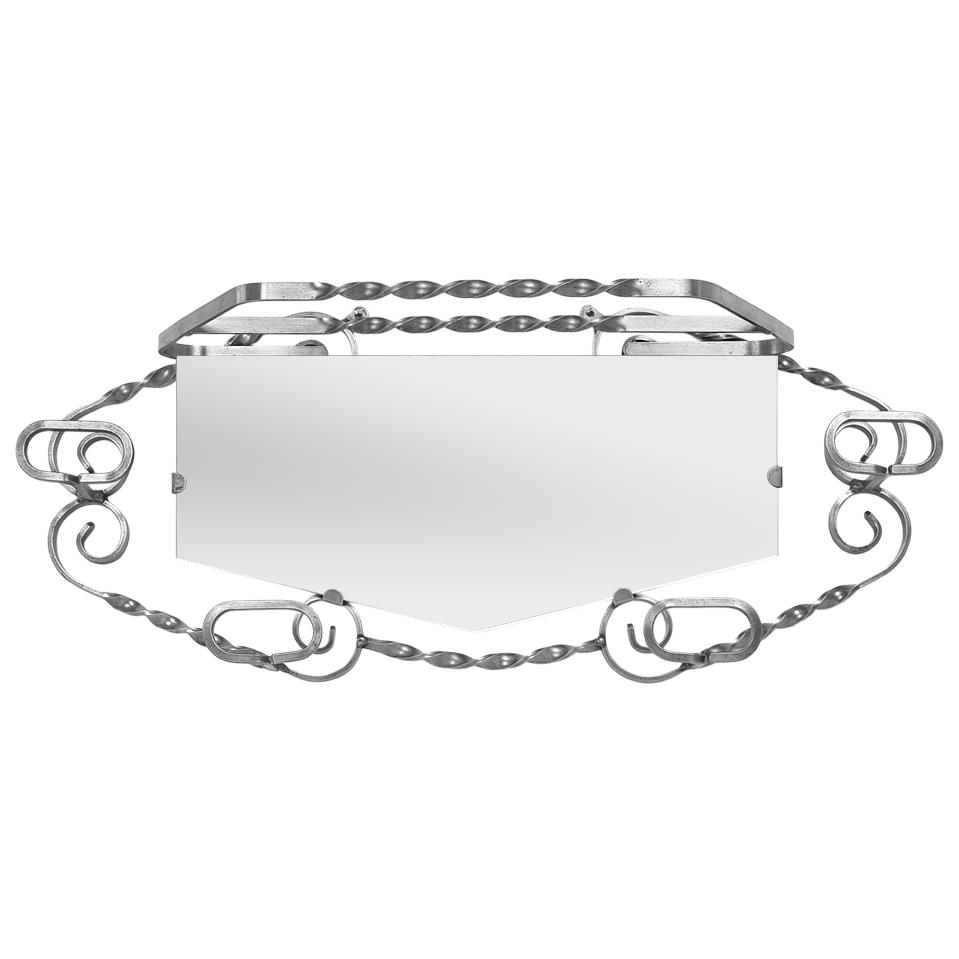 antique-wrought-iron-wall-coat-rack-with-mirror