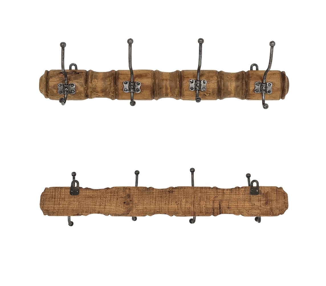 traditional-french-wood-iron-wall-mount-coat-rack